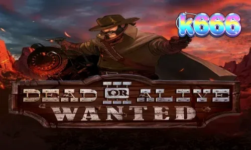 Dead or Alive 3 Wanted slot game interface showing gritty Wild West theme